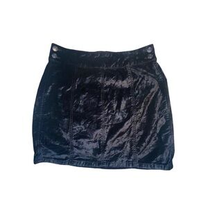 Free People black Velvet Mini Skirt size‎ 28